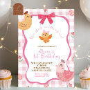 Search for pink gingham invitations Baby girl