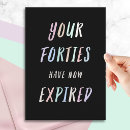 Search for forties cards Humourous
