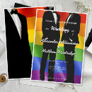 Search for gay men wedding invitations Mr and mr