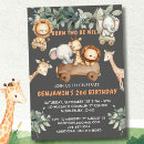 Search for jungle safari invitations Born to be wild