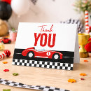Search for race car thank you cards Chequered flag