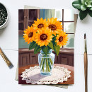 Search for yellow sunflowers postcards Floral