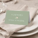 Search for reserved place cards Typography