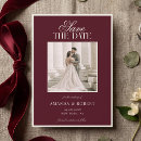 Search for burgundy save the dates Classy