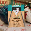 Search for adult bowling party invitations Retro