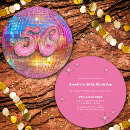 Search for retro 50th birthday invitations Gold