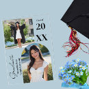Search for multiple photo graduation invitations Black and white