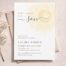 Search for here comes the son baby boy shower invitations Modern