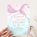 Search for mermaid baby shower invitations Under the sea shower