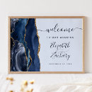 Search for navy blue gold welcome wedding signs Agate