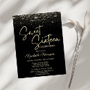 Search for formal sweet 16 invitations Gold