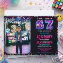 Search for retro 80s invitations Neon glow party