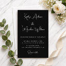 Search for black and silver wedding invitations Elegant script