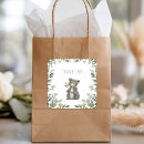 Search for rustic baby shower stickers Green leaves