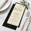 Search for monogram wedding menus Old money