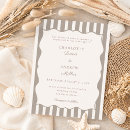 Search for stripe wedding invitations Coastal