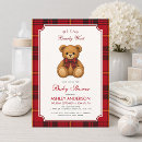 Search for red and black plaid invitations Calligraphy