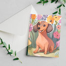 Search for dachshund art cards Puppy