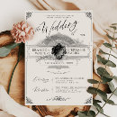 Search for black ivory wedding invitations Vintage