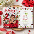 Search for ladybug 2nd birthday invitations Garden party