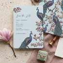 Search for peacock feather save invitations Bohemian