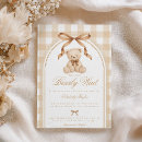 Search for beige baby shower invitations Vintage