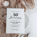 Search for 50th wedding anniversary invitations Simple