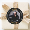 Search for mans birthday stickers Black