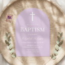 Search for lavender christening invitations Baby baptism