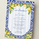 Search for blue and lemon invitations Amalfi coast