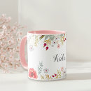 Search for pink watercolor mugs Floral