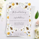 Search for honey bee bridal shower invitations Honeycomb