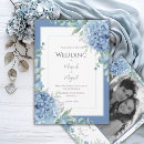 Search for blue hydrangea wedding invitations Elegant