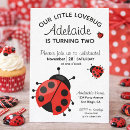 Search for ladybug 2nd birthday invitations Kids