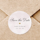 Search for elegant save the date stickers Rustic