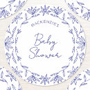 Search for floral illustration stickers Baby shower