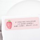 Search for cute sweet return address labels Strawberry