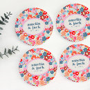 Search for floral wedding coasters Modern