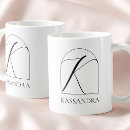 Search for name k mugs Monogrammed