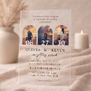 Search for 3 photo wedding invitations Black and white