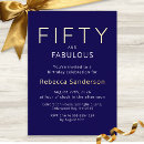 Search for elegant gold invitations Fifty and fabulous