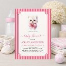 Search for kitten baby girl shower invitations Cute