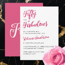 Search for fabulous 50th birthday invitations Fun modern script
