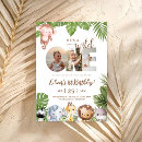 Search for safari animals birthday invitations Wild one birthday