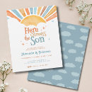 Search for sons 4x5 invitations Watercolor