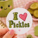 Search for funny cucumber stickers Food