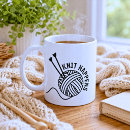 Search for cute knitting mugs Typography