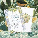 Search for blue botanical invitations Watercolor
