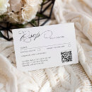 Search for classic wedding rsvp cards Qr code