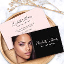Search for use photo business cards Blush pink